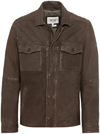 Chaqueta de cuero para hombre CAMEL ACTIVE talla 54 marrón
