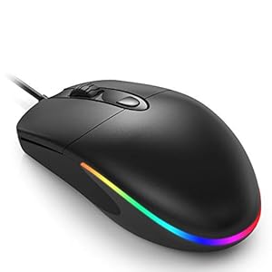 ASHU Wired RGB Backlight Mouse with Sile...