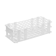 1 Piece Plastic Lab Tube Rack Storage Stand Holder Detachable for 16 mm Diameter, 60 Holes