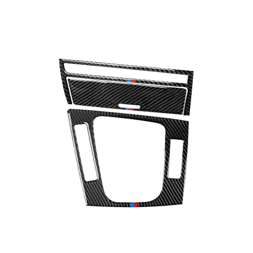 OZEQO Fibra de carbono Carro isqueiro quadro do painel Adesivos decorativos, Ajuste para BMW série 3