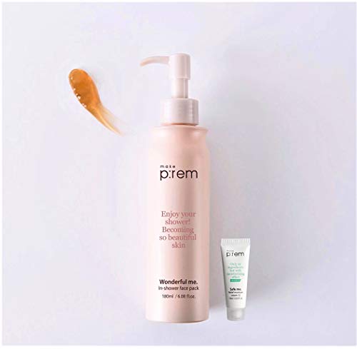 MAKEP:REM In Shower Liquid Face Mask | Facial Gel Mask for Dry, Sensitive Skin | Hydrate, Refine, Nourish, Tighten Pores with Hyaluronic Acid, Blueberry Extracts | 5.41 fl. oz.|