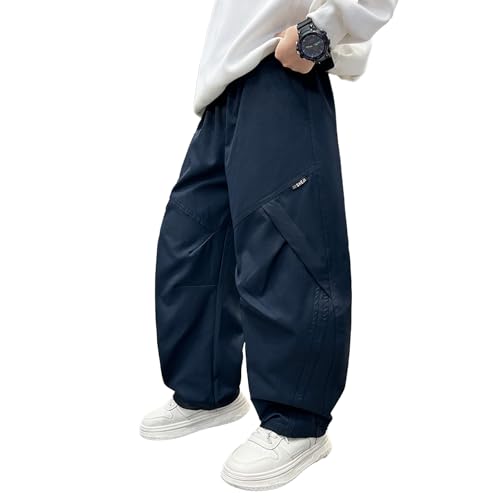 Pantalon cargo garçon ample et confortable pour jeux en plein air