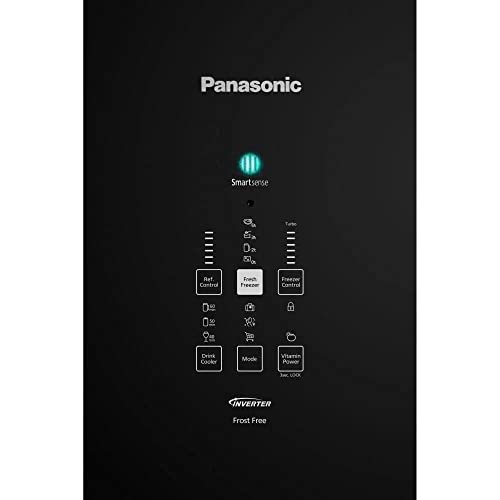 Geladeira Frost Free Panasonic Black Glass 480 LNR-BB71GVFBB 220v