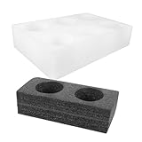 JECOMPRIS 2 Stück Teiliges Getränkehalter Epe Stabiler Takeout Becherhalter Design Auslaufsicherer und Stoßfester Cup Carrier für Kaffee Softdrinks und Takeaway einsätze