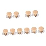 Poignées de couvercle de casserole universelles : en acier inoxydable, en bois, qui est léger, avec une finition exquise, poignée de couvercle de rechange pour casserole