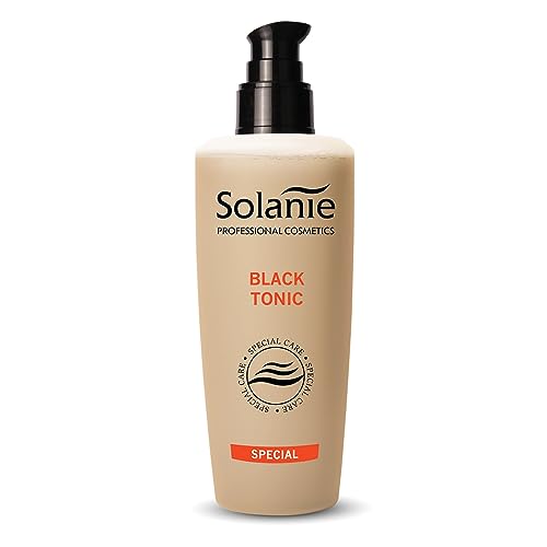 Solanie - Skin Tonic - 150ml - Hydrating and Soothing - Refreshing Non-Alcoholic Formula, Silky Softness with pH Restoration - Suitable After Face Milk, Foaming Cleanser, or Scrub (Black)