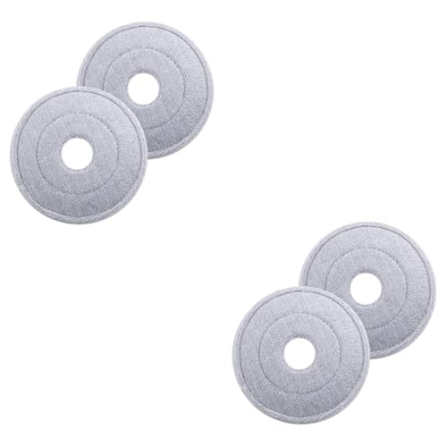 SHERCHPRY 2 Series Cabezal De Repuesto Para Fregona Redondo Microfibra Absorbente Compatible Con Trapeador De Limpieza Suave Y Duradero Para Y Azulejos 2 Piezas*2
