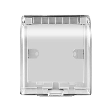 Electric Plug Socket Cover,Universal 86 Type Wall Socket Waterproof Box Plate Switch Protection Cover, for Home and School Socket Box Cover Protector (White) Cover
