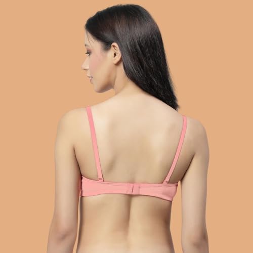 Image of Floret Women's Convertible-Straps T-Shirt Bra Lightly Padded & Non-Wired Medium Coverage Bra