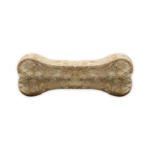 Croci King Bone Munchy – Knochen für Hunde, Kaubelohnungssnack für Hunde aus natürlichem Rindsleder, Dentalstick zur Zahnreinigung, 8,5 cm – 20 g