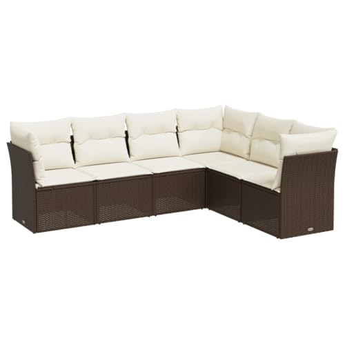 Ensemble de meubles d'extérieur avec pieds réglables et coussins