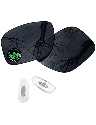 Image of Raydi Polycarbonate Replacement Lenses & Nosepads for RayBan Chromance RB4264 58mm Square Sunglasses