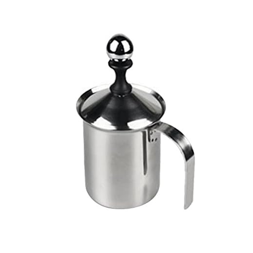 Generic Stainless Steel Milk Frother Cappuccino Coffee Frother Double Froth Pump