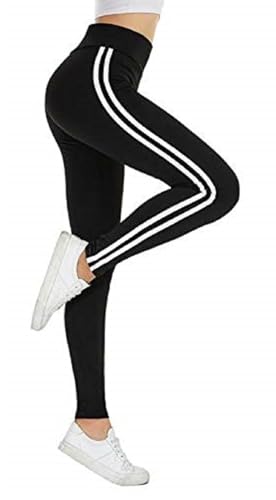 Image of Women's 3 /4th Length Super Stretch Sports Leggings | Snug Fit | Moisture-Wicking | Activewear | Gym | Yoga | Running | Exercise | Fashionable | Trendy Jeggings