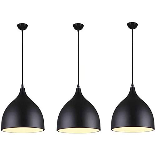 Suspension îlot de cuisine lot de 3 lustres vintage pour table à manger