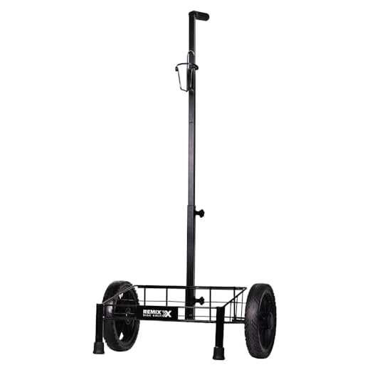 Remix Disc Golf Cart - Black