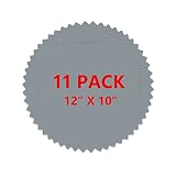 RENLITONG Silver Heat Transfer Vinyl HTV Bundle : 11 Pack 12inch x 10inch Sheets DIY Iron On for T-S