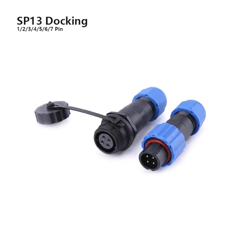 Conector aviación SP13 de 6 pines impermeable IP68 para montaje en panel 2