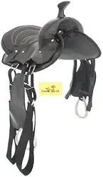 Sela Americana Preta Simples Arreada Cavalgada