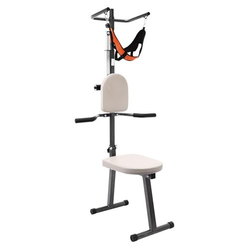 ACNAO Traction & Stretch Decompression Machine, Neck Electric Traction Chair, Freestanding Electric Traction Chair, 200mm Stretching Height,150kg Max Load Capacity Neck Traction Device