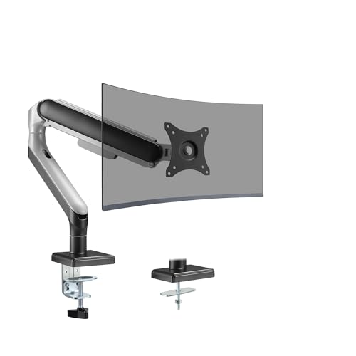 Brazo de monitor individual para eliminar el dolor de cuello y liberar espacio en la mesa