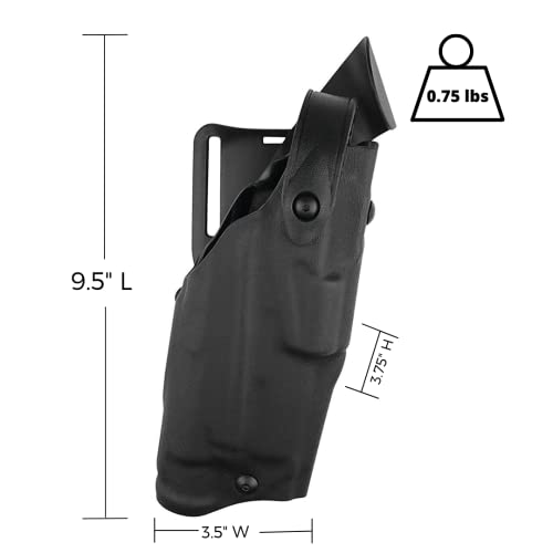Safariland 6360 Level 3 Retention Als Duty Holster, Mid-Ride, Black, Stx Fine Tac, Glock 22 With M3, Right Hand (6360-832-131) #TOP1