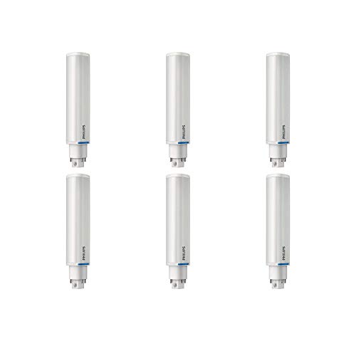 PHILIPS LED 535350 Dimmable Energy Saver PL-C/T Light Bulb: 850-Lumen, 2700-Kelvin, 8.5 (26-Watt Equivalent), 4-Pin G24Q/GX24Q Base, Frosted, Soft White, 6-Pack - for Horizontal Installation Only