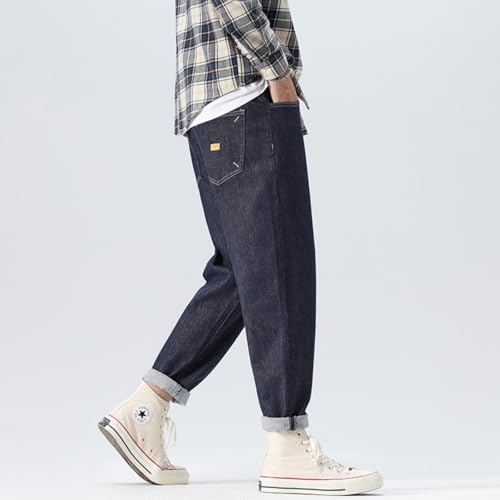 Jeans Pants Trouser Denim Reactive Dying Men's Loose Classic Casual Spring and Autumn Trendy Nine Cent3