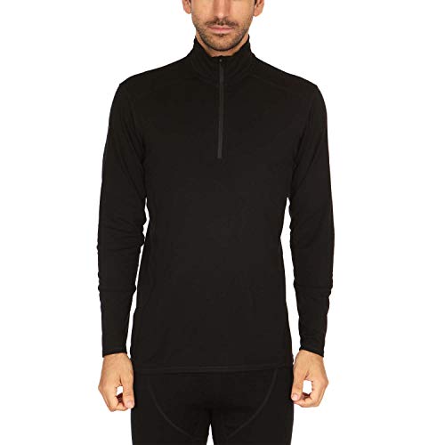 Minus33 Merino Wool Woolverino Micro 1/4 Zip Men's Mock Neck - 84% Merino Wool, 12% Nylon, 4% Spandex