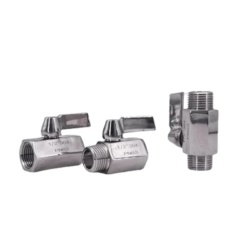 Mini válvula de bola NPT de acero inoxidable 316L con mango de alta resistencia 2