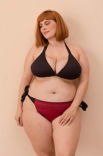 Top Cortininha Dupla Face com Tiras Plus Size Preto-exg