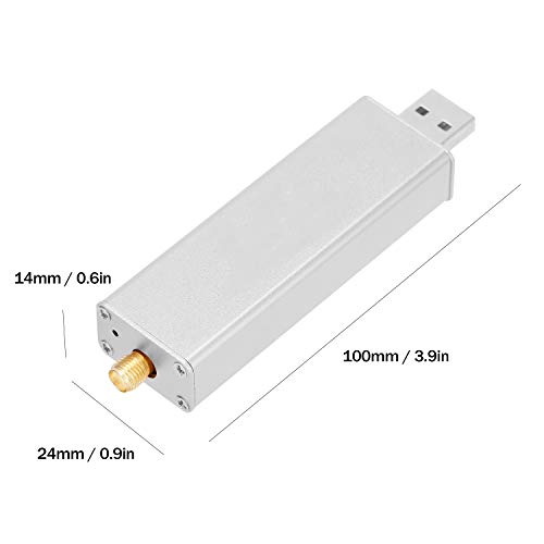 DECDEAL RTL2832U + R820T2 0.1MHz-1.7GHz TCXO ADSB UHF VHF HF FM RTL.SDR Receptor de sintonizador USB