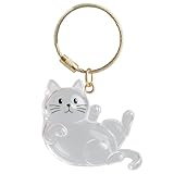 猫の毛 保存 キーケース ガチャガチャ 型 透明 収納 ボックス ペット メモリアル グッズ ネコ 飼い主 必需 アイテム 思い出 保管 可愛い デザイン 男女 兼用 旅行 携帯 便利 車 カバン 装飾 兼用 記念日 贈り物