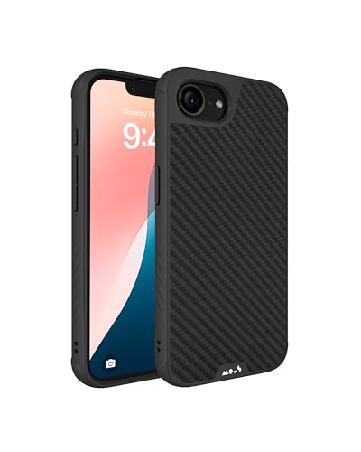 Image of Mous for iPhone 16e Case MagSafe Compatible - Limitless 6.0 - Aramid Carbon Fibre- Protective Shockproof Phone Cover