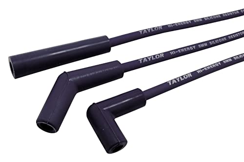Taylor Cable 64604 Blue 8mm High Energy Spark Plug Custom Wire Set