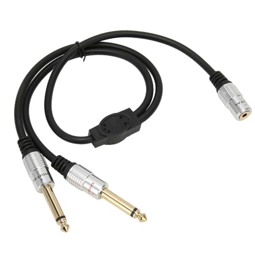 Cable divisor 3.5mm hembra a doble 6.35mm macho miniatura 1