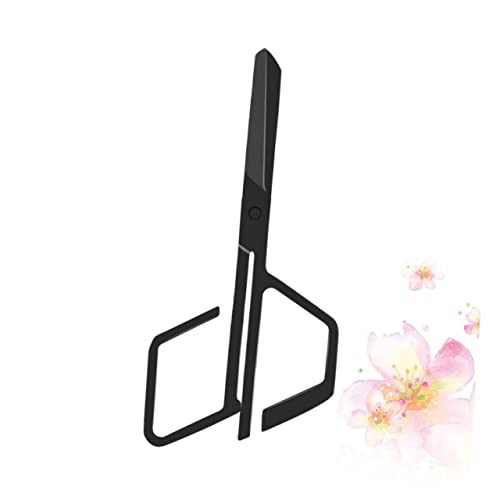 Beavorty Forbici in Acciaio Resistente Tagliacapelli Per Naso Forbici Per Modellare Sopracciglia Per Uomo e Donna Nero