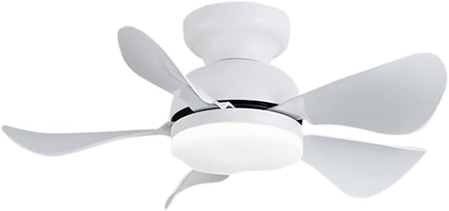 YUEGOO Ceiling Fans with Lamps,Petal Ceiling Fan with Light and Remote Control Led Dimmable Fan with Light Reversible Motor 6 Speed Ceiling Fans with Lamp for Living Room Bedroom with Timer/E