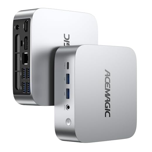 ACEMAGIC Vista Mini V1 Mini PC,12th Gen Alder Lake-N N97(Beat N150/N100/N95, up to 3.6GHz),16GB DDR4 RAM 512GB SSD Mini Computer,Small Desktop 4K Dual Display/WiFi/VESA for Home/Office,Preinstalled OS