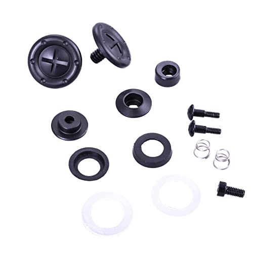 RaceQuip® 205991RQP Helmet Hardware - Pivots/Posts/Screws Included - Black - Kit