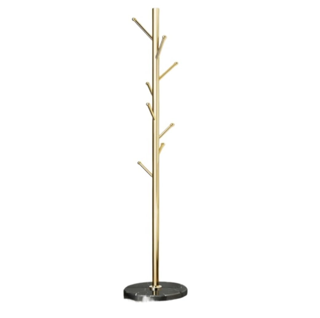 IWENZHKPA Coat Rack Coat Stand Tree Rack Nordic Creative Branch Iron Marble Base Floor Hanger Freestanding
