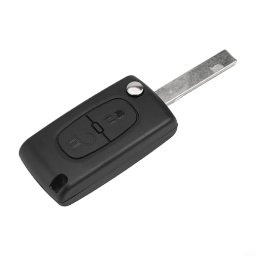 Hoppipola Coque de clé télécommande pour 207 307 pour 308 3008 5008 pour 807 C2 C3, CE0536 avec tournevis et batterie