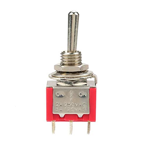 Interrupteur MTS-203 DPDT 6 broches momentané On-Off-On 2A lot de 10