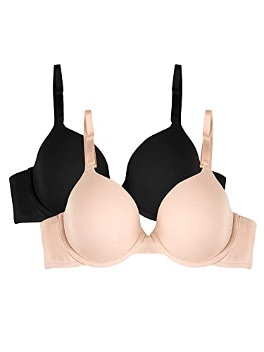 Image of Fruit of the Loom Women's Smooth Cotton T-Shirt Bra - Ultra-Soft, Flexible, and Invisible Under Tees