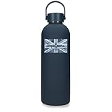 Pepe Jeans Abbey Jebb Botella de Acero Inoxidable Negro con capacidad para 500ml y medidas 7 x 23 cms Acero Inoxidable by Joumma Bags