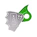 predolo Climbing Rope Grab Ascender Aluminum Alloy Heavy Duty Fall Arrest Gear for Caving Outdoor Climbing Tree Arborist, Green