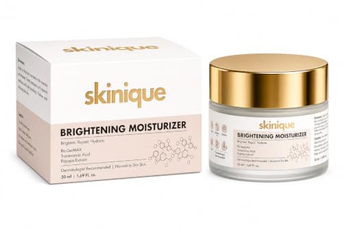 Image of Brightening Moisturizer With Korean Re-DerMAX, Papaya Extract & Niacinamide | Brighten - Barrier Repair - Hydrate | Face Moisturizer for Brighter Looking Skin & Uneven Skin Tone | Normal to Dry Skin | 50ml