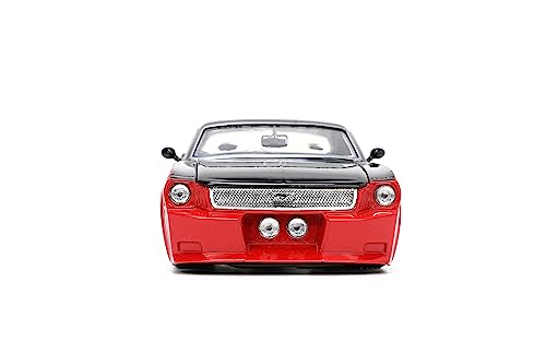 Jada Big Time Muscle 1:24 Ford Mustang 1965 die-cast rojo/negro miniatura 3