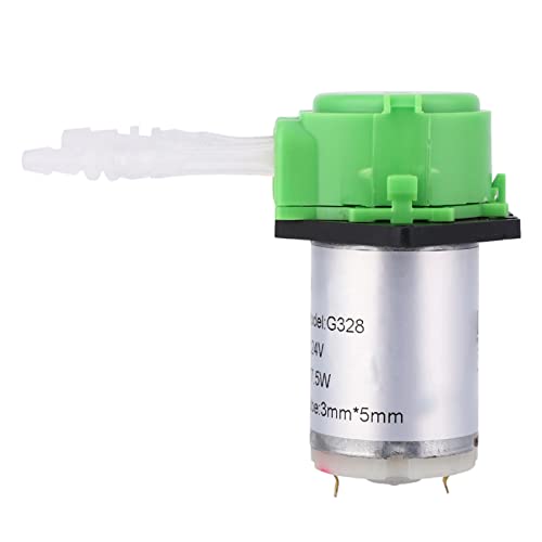 Peristaltikpumpe 24V Peristaltische Pumpe Peristaltikpumpe DIY Dosierpumpe Peristaltikschlauchkopf für Aquarium Lab Chemical Analysis (green 24v 3 * 5)