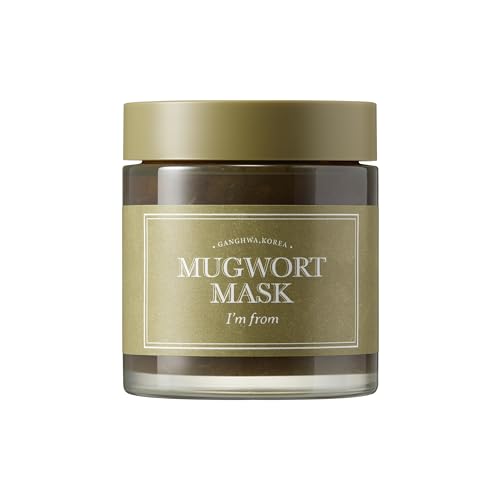 I'm from Mugwort Mask 3.88 fl oz | Natural Herb, Tea tree, Wash-off, Cooling and fast Soothing Breakouts, for Sensitive skin